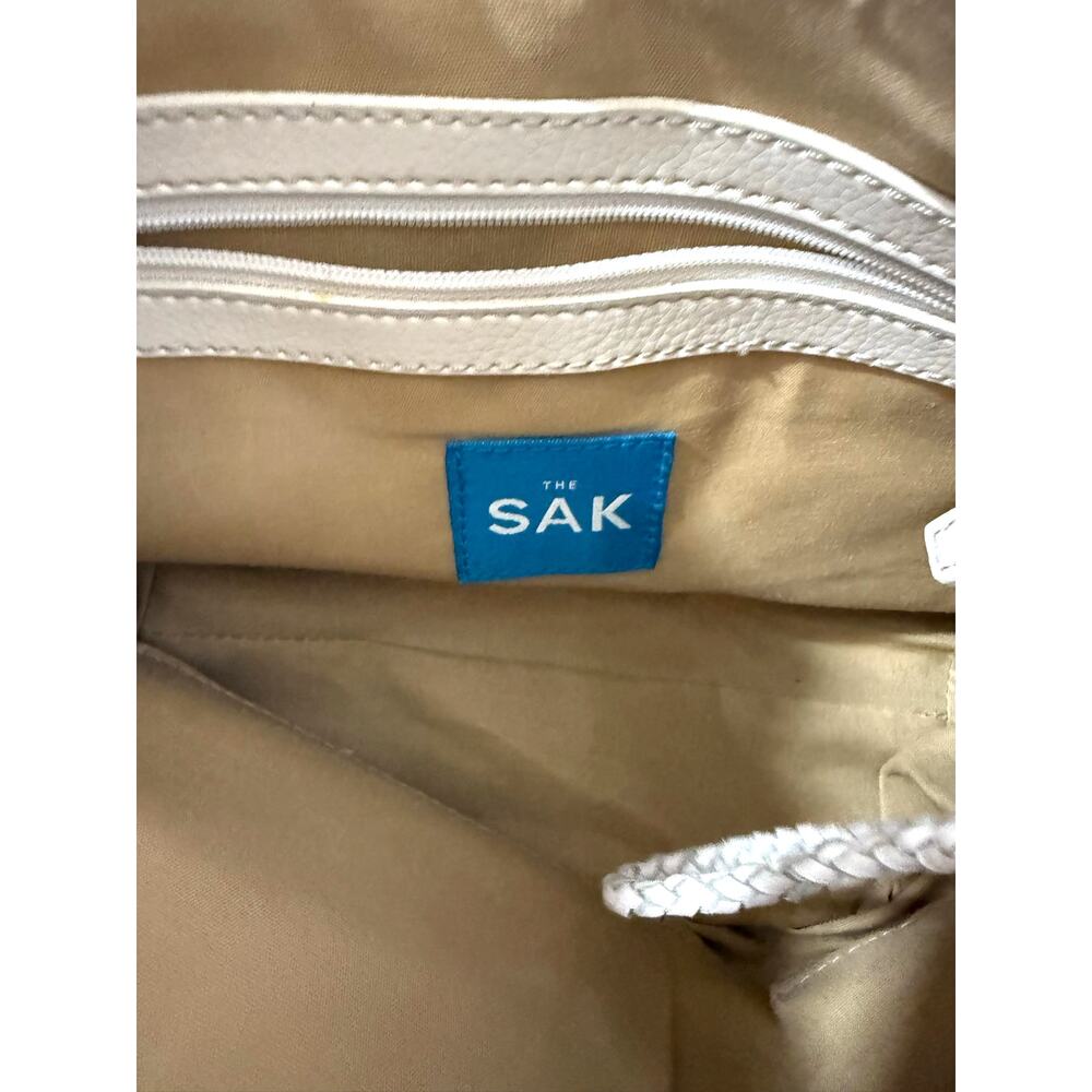 The Sak Mariposa Leather Hobo Shoulder Purse Neutral Chic Boho Bag Zipper - Picture 10 of 10